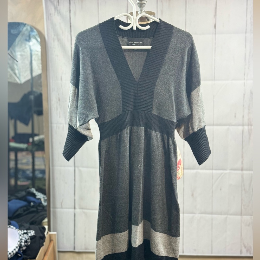 514. connected apparel elegant sweater dress